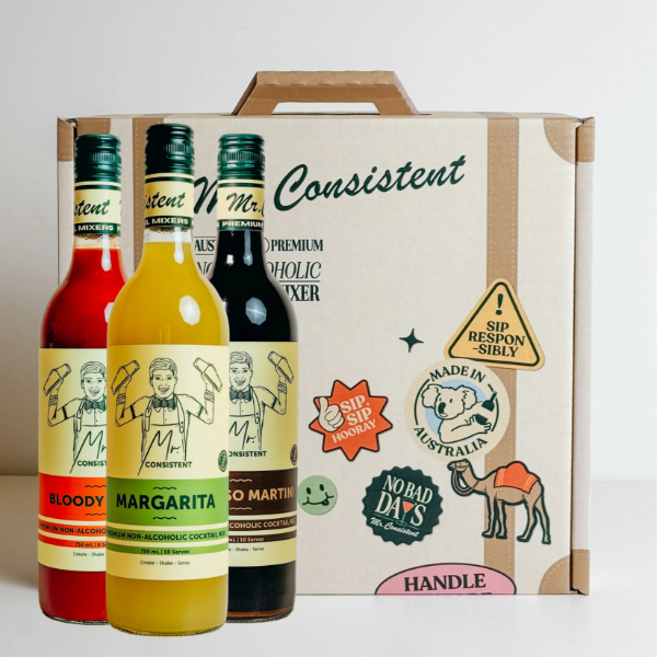 Mr. Consistent – Big Night, Big Morning | Premium Non-Alcoholic Cocktail Mixer Bundle Gift Pack