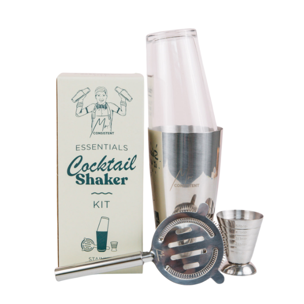 The Essential Cocktail Shaker | Premium Stainless Steel | Bar Tool for Beginners & Enthusiasts | Easy to Use | Home Mixology Essential