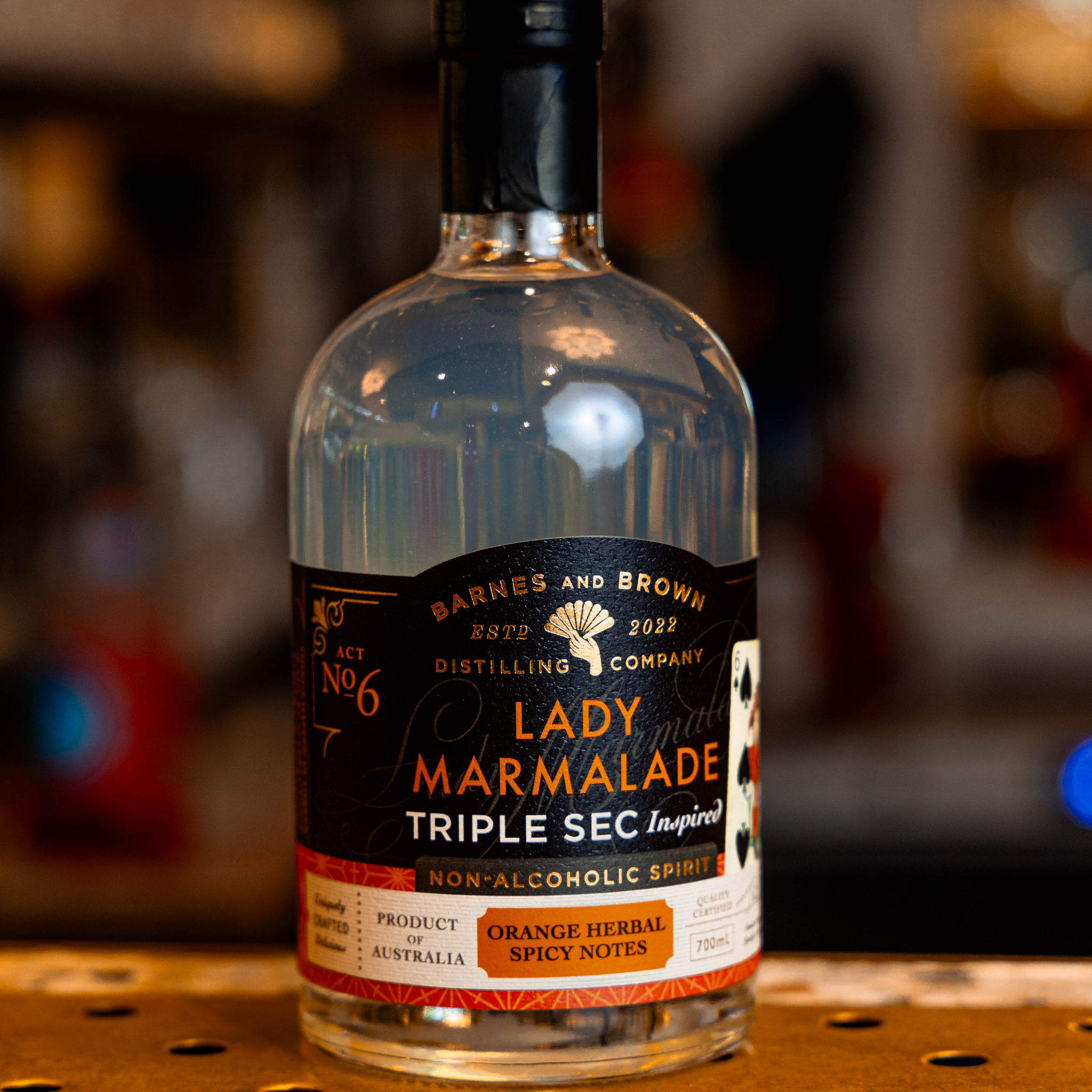 Barnes and Brown Lady Marmalade Triple Sec | Premium Alcohol-Free Triple Sec | Bright Orange & Citrus Peel Notes | Alcohol-Free Alternative for Cocktails | 700 ml