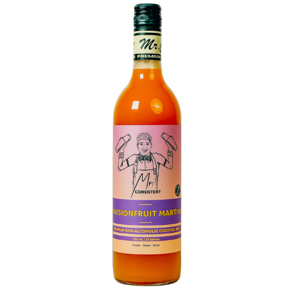 Mr. Consistent Passionfruit Martini Mixer – Non-Alcoholic 750 ml