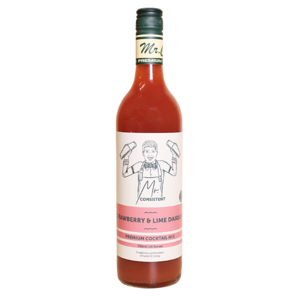 Mr. Consistent Strawberry & Lime Daiquiri Mixer – Non-Alcoholic 750 ml
