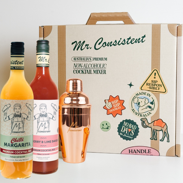 Mr. Consistent - The Unlikely Duo | Premium Non-Alcoholic Cocktail Mixer Bundle Gift Pack