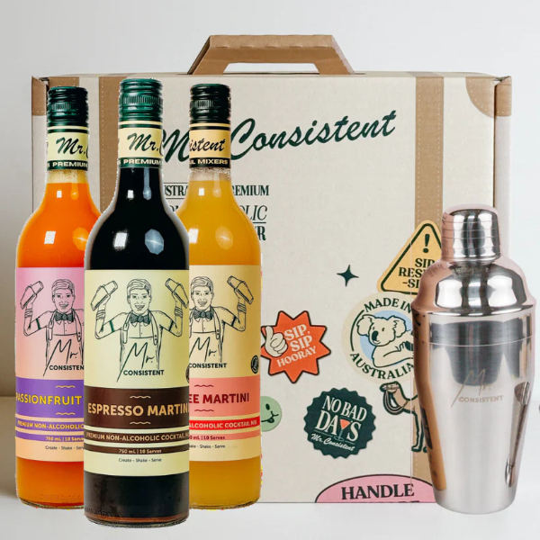 Mr. Consistent – Martini Moments Pack | Premium Non-Alcoholic Cocktail Mixers Gift Set